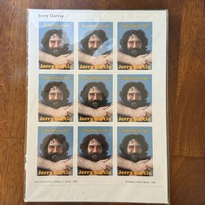 Jerry Garcia Tanzania Stamp Sheet